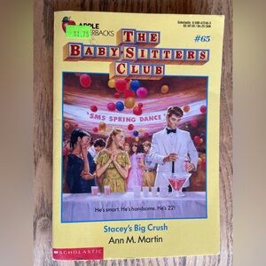 Vintage Babysitter’s Club Book Number 65 Stacy’s Big Crush